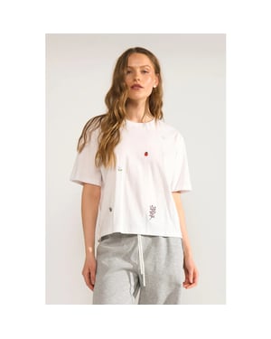 Nümph 707093 nutenia boxy t-shirt bright white