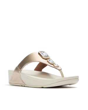 FitFlop Lulu metallic bold crystals toe-post sandals