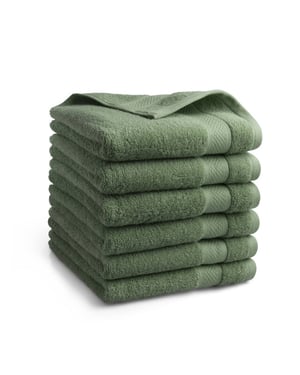 DoubleDry Hotel handdoeken 50 x 100 cm – set van 6 – 100% katoen 500 g/m2 –