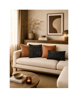 NOVÉE Sierkussen chenille flow | 30 x 50 cm | velvet/polyester