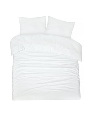 DoubleDry Dekbedovertrek seersucker 100% katoen tweepersoons 200x200/220 cm