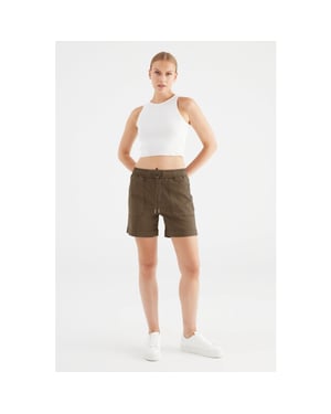 C.O.J. Denim Short agnes coffee bean