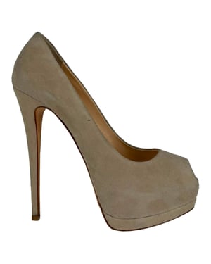 Giuseppe Zanotti Sharon Platform Pumps in Beige Suede