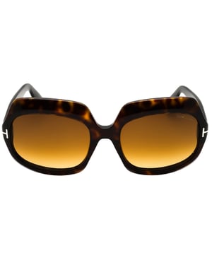 Tom Ford Zonnebril In Donker Havana-bruin
