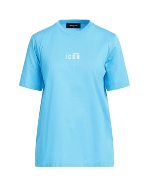 Dsquared2 Icon Small Chest Logo Lichtblauw T-shirt
