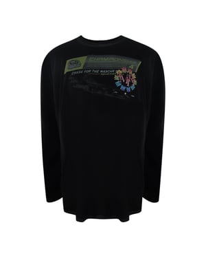 Amiri Stacked Circle Logo Svart Långärmad T-shirt