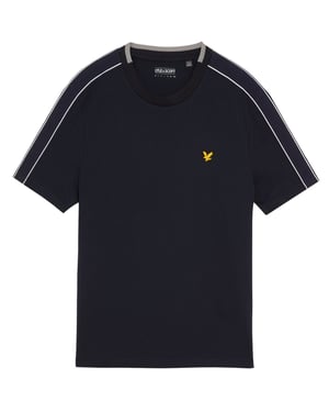 Lyle & Scott Marineblauwe Tape T-shirt