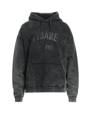 Dsquared2 Milano Destroyed Bleked Look Grå Huvtröja