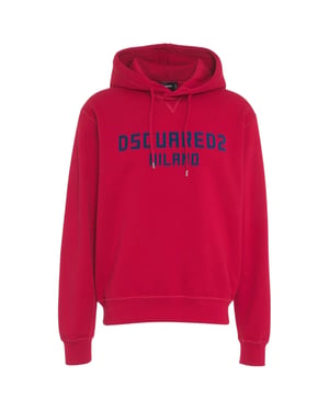 Dsquared2 Milano Logo Cool Fit Rode Hoodie