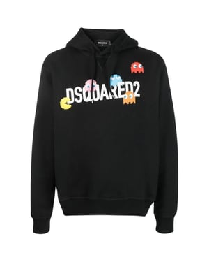 Dsquared2 Pac Man Cool Fit Zwarte Hoodie
