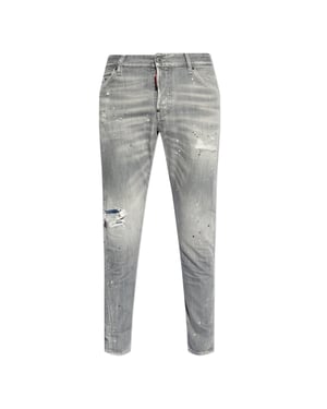 Dsquared2 Cool Guy Paint Splash Grå Slim Fit Jeans