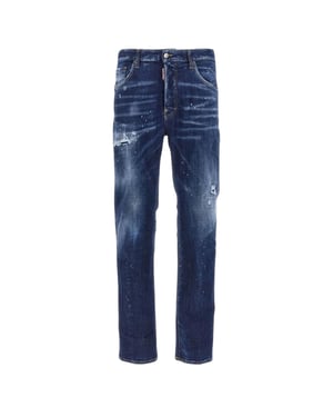 Dsquared2 642 Jeans I Slitna Denimjeans