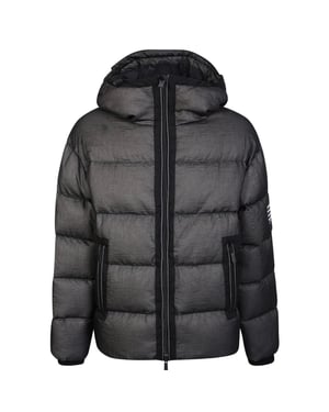 Dsquared2 Faded Black Puffer Down Jacket