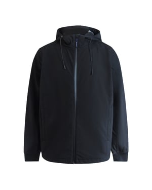 Aquascutum Active Shell Hybrid Hooded Jacket Black