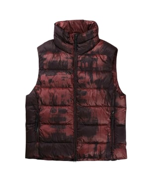 Belstaff Abstract Laurel Lava Red Gilet Donsjas