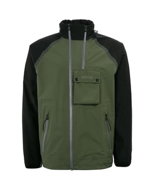 Belstaff Solid Twin Pewter Green Waterproof Track Jacket