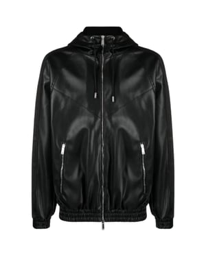 Dsquared2 Contrast Hooded Black Jacket