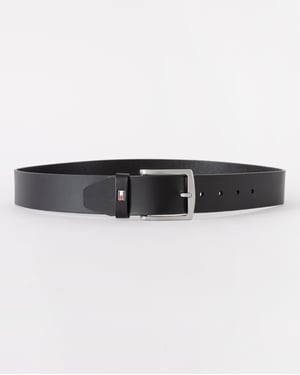 Logo Detail Belt in Black