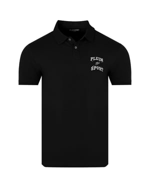 Plein Sport Poloshirt Met Klein Logo, Zwart