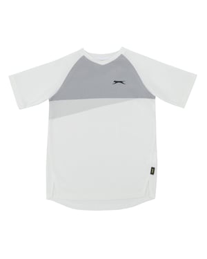 Slazenger Kinderen/Kids Court Kleurblok Logo T-Shirt (Wit)