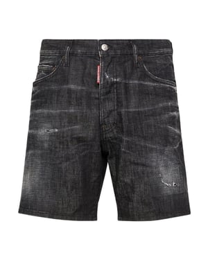 Dsquared2 Marine Bermuda Denim Zwarte Shorts