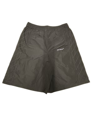 Off-white Diag Outline Svarta Träningsshorts