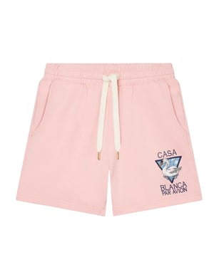 Casablanca Broderade Casablanca Par Avion Rosa Shorts