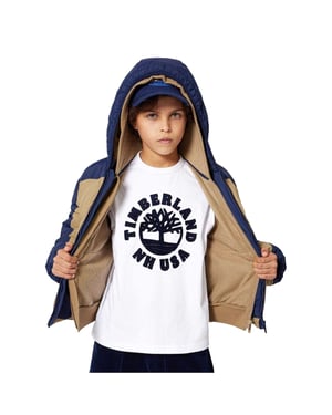 Timberland Kinderen/Kinderen T-shirt met ronde hals (Wit)