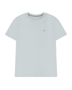 Farah Kinder/Kinder Logo Crew Hals T-shirt (Blauw)