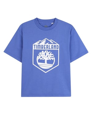 Timberland Kinder/Kinder Logo Crew Hals T-shirt (Blauw)