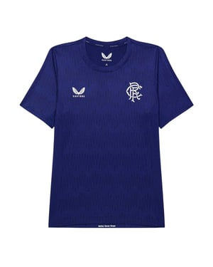 Castore Rangers FC T-shirt met ronde hals voor kinderen, normale pasvorm (Marine)