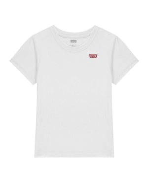 Levis T-shirt met vleermuismouwen en logo voor jongens (Wit)