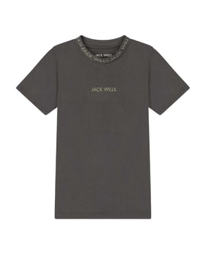 Jack Wills Jongens jacquard T-shirt (Leisteen)