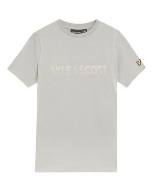 Lyle & Scott T-shirt i bomull med logotyp för barn/barn (Hajskinn)