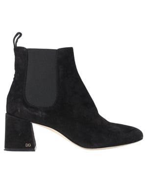 Dolce & Gabbana Ankle Boots in Black Suede