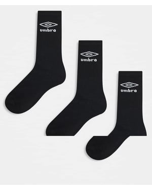 Umbro 3-pack strumpor med låg skaft i svart