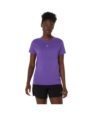 Asics Naadloos sport-T-shirt met korte mouwen voor dames (Paars)