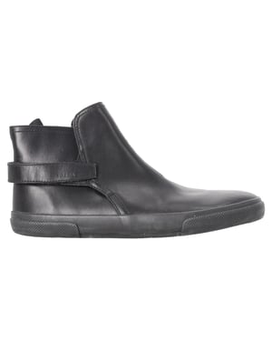 Prada Sport Klittenbandschoenen in Zwart Leer