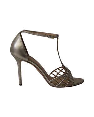 Charlotte Olympia Web Sandals in Gold Leather