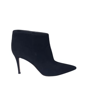 Gianvito Rossi Stiletto Ankle Boots in Black Suede