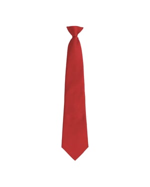 Premier Colours Orginals Fashion Clip-On Stropdas (Rood)
