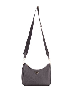 Prada Re-Edition 2005 Schoudertas in Zwart Saffiano Leer
