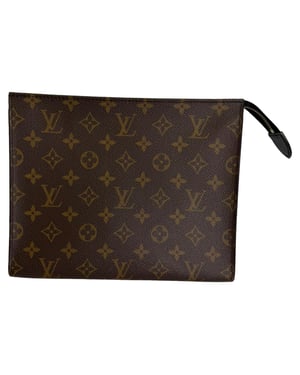 Louis Vuitton Poche Toilette NM Cosmetic Pouch in Brown Leather