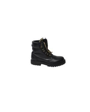 Balmain Taiga Enkellaarsjes van Zwart Leer