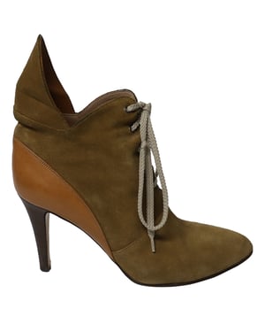 Chloe Gibbon 90 Boots in Brown Suede