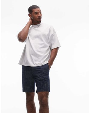 Levi's XX Äkta avslappnade tryckta sömmar twill chinoshorts i marinblått