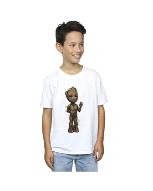 Marvel Jongens Ik Ben Groot Golf Positie T-Shirt (Wit)