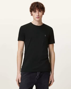 AllSaints Tonic Mens Jet Black T-Shirt