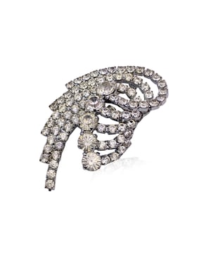 Dolce & Gabbana Metallbrosch Kristaller