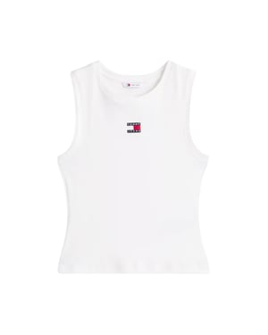 Tommy Jeans Dames/Dames Slim Tank Top (Ecru)